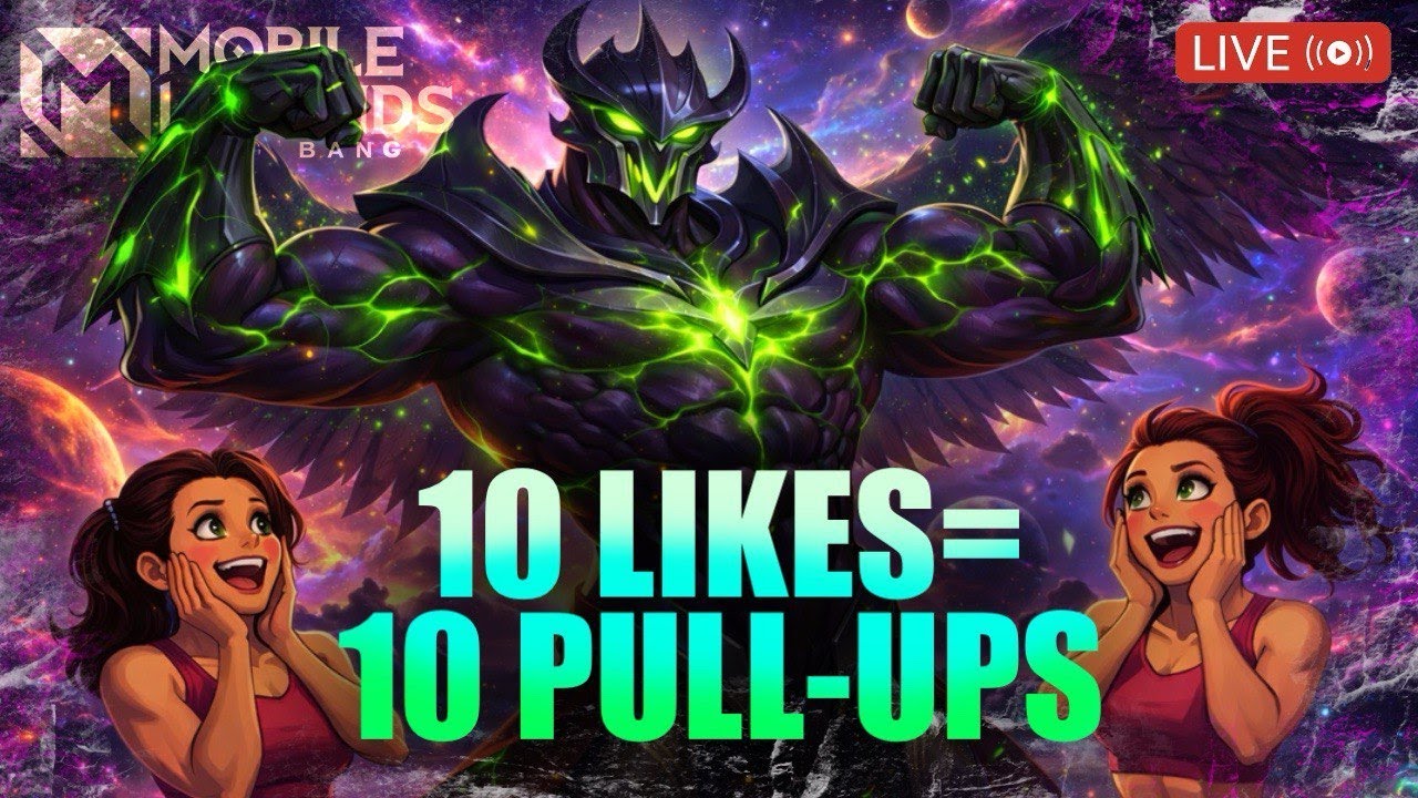 🔥💀10 подтягиваний за каждые 10 лайков 💪🏻РОЗЫГРЫШИ в ТГ канале🔥 - Mobile legends