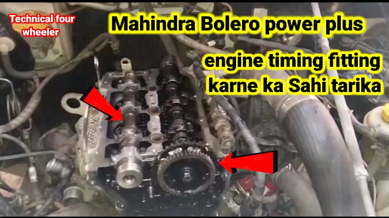 #Mahindra #Bolero power plus engine timing fitting kaise kare vs hed came changing kaise kare
