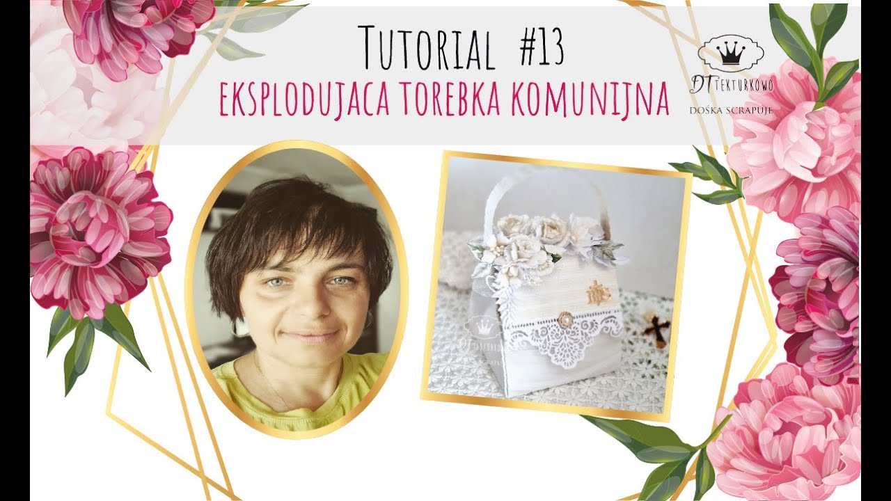 Eksplodująca torebka komunijna step by step #13 #tekturkowo
