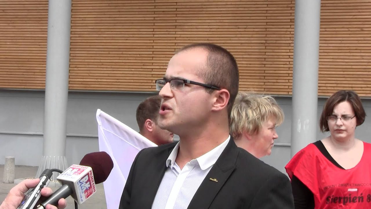 Tesco Bydgoszcz - 30.05.2012 - protest Sierpnia 80 - Patryk Kosela