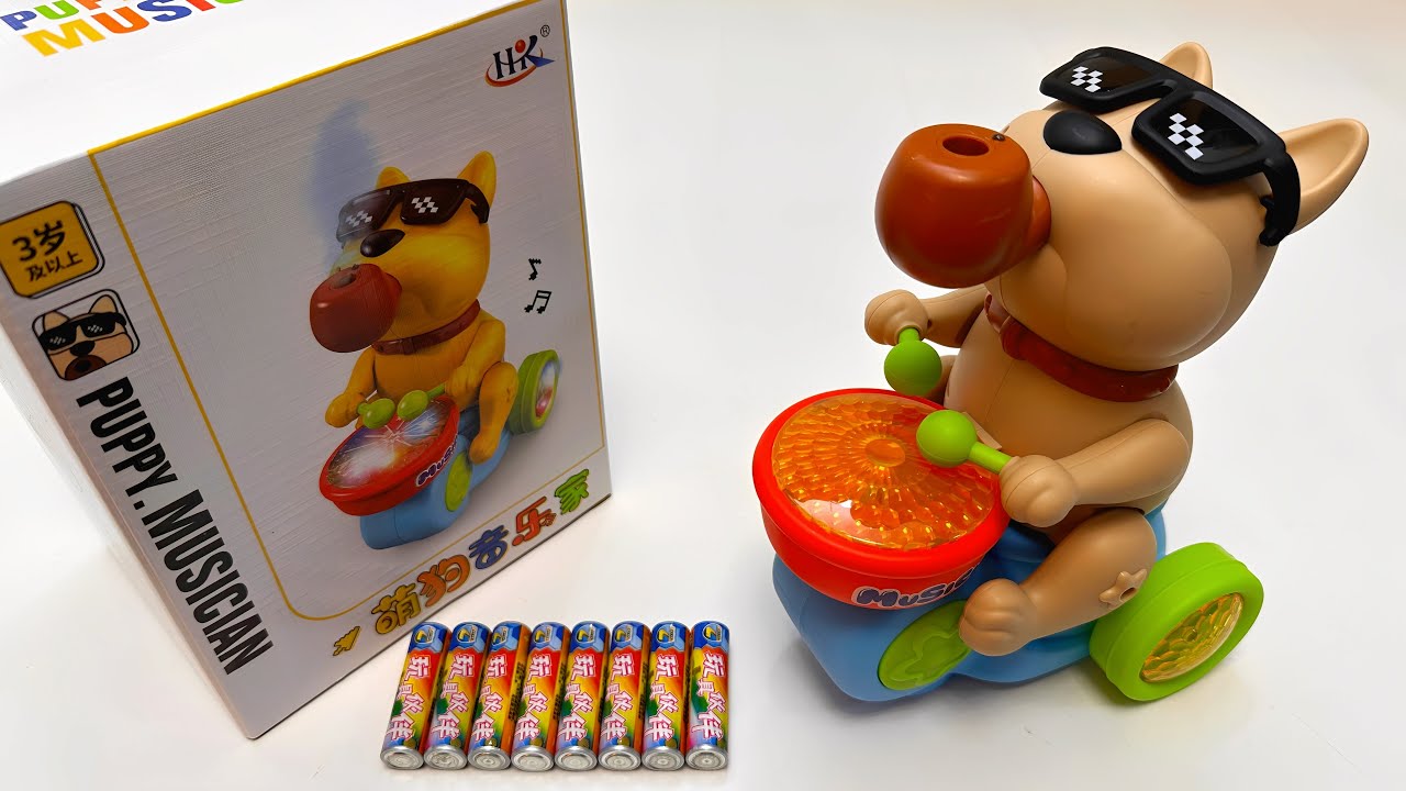 Unboxing Electric Spray Dog,Peppa Pig Music Car,Remote Control Police Car,Spray Train
