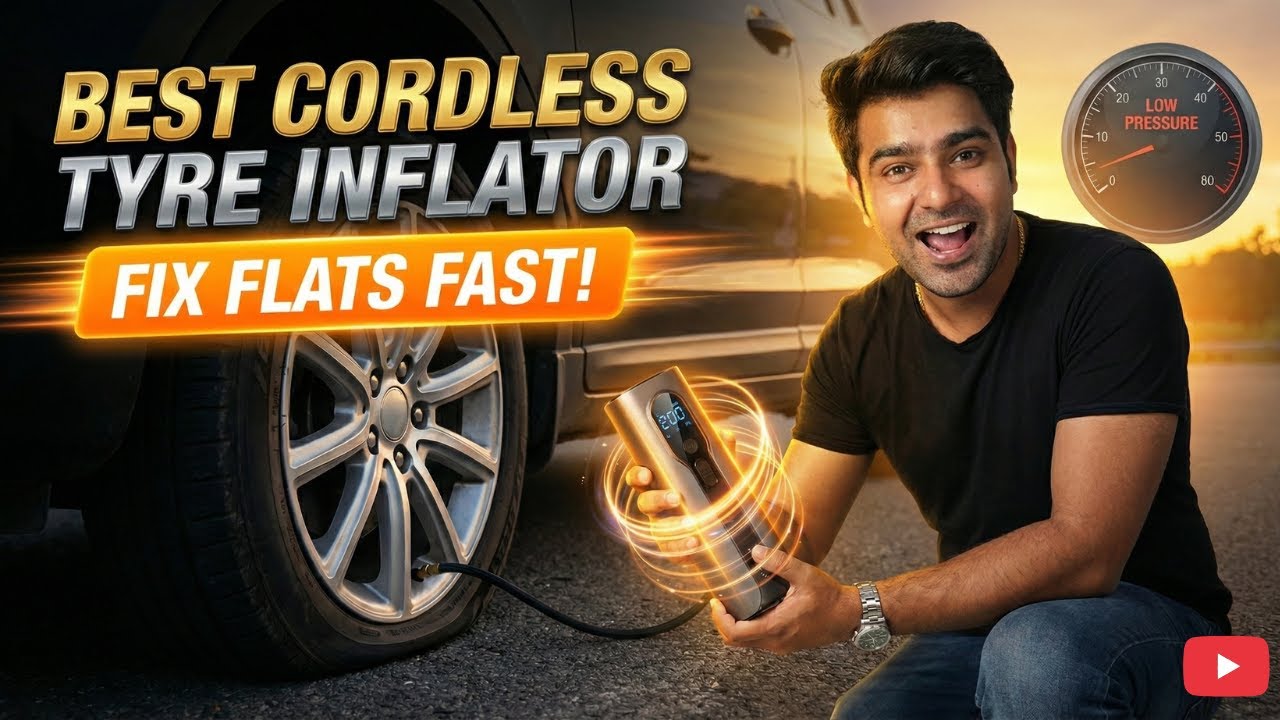 Best Cordless Tyre Inflator in India 2026 🚗 Top 5 Portable Air Pumps for Car & Bike