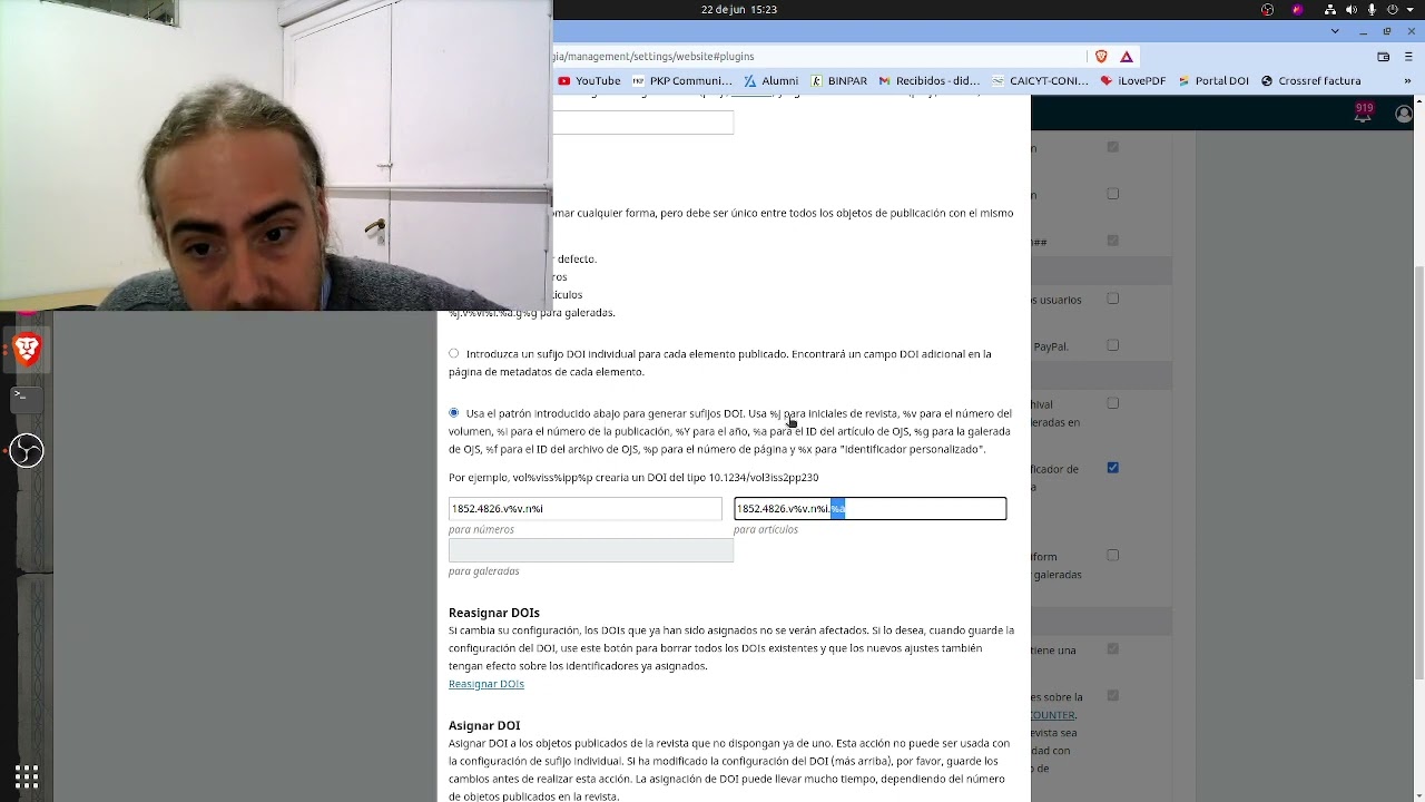 Como configurar el metadato de DOI en OJS 3