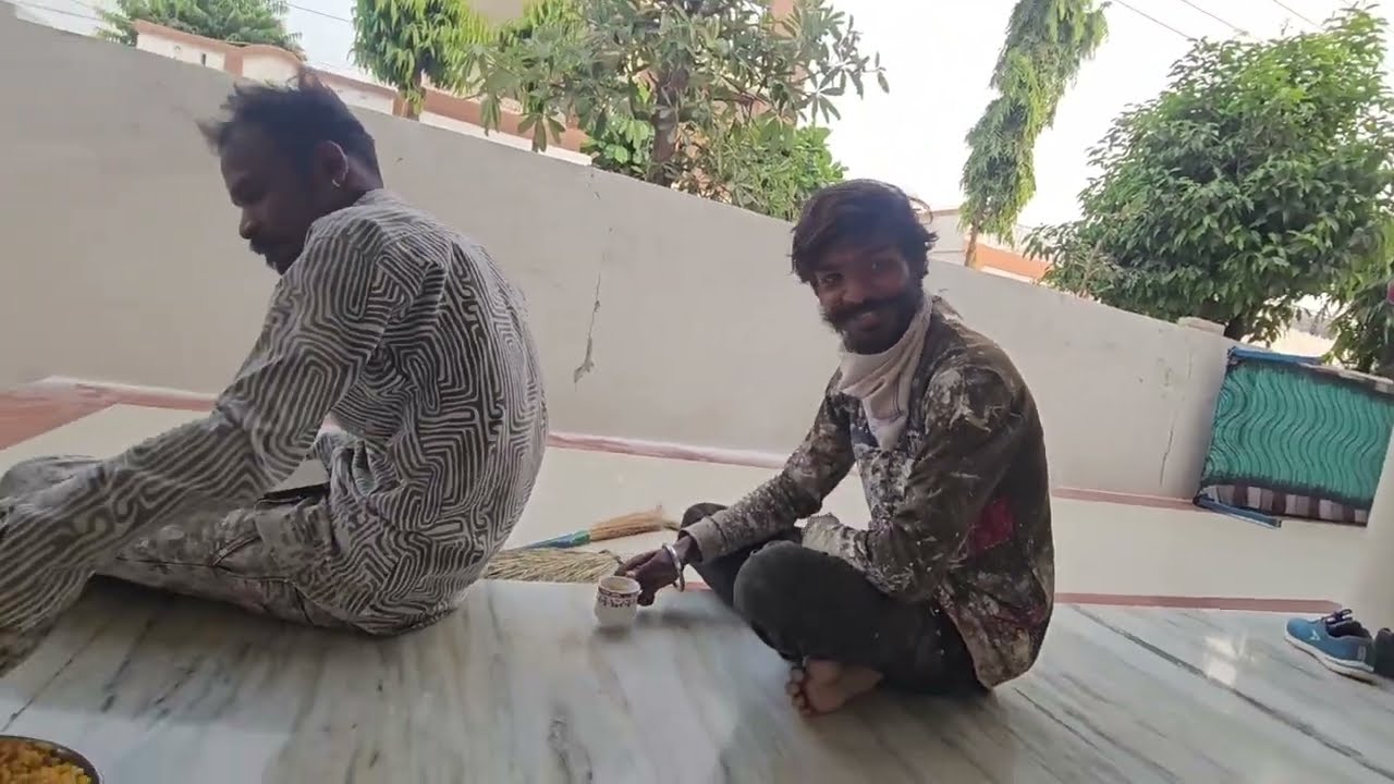 આજે કલર કામ પૂરું થઈ ગયું  // gujrati Vlog video // Panther Vlog 