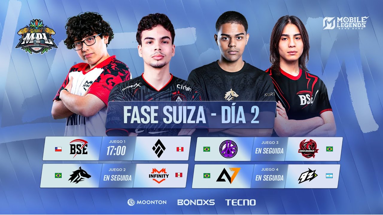 🔴 EN VIVO | MPL LATAM Season 4 MLBB | Fase Suiza - D&iacute;a 2