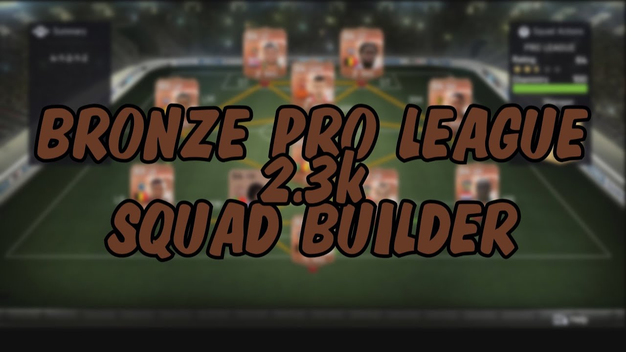 FIFA 15 :: BRONZE PRO LEAGUE SQUAD BUILDER