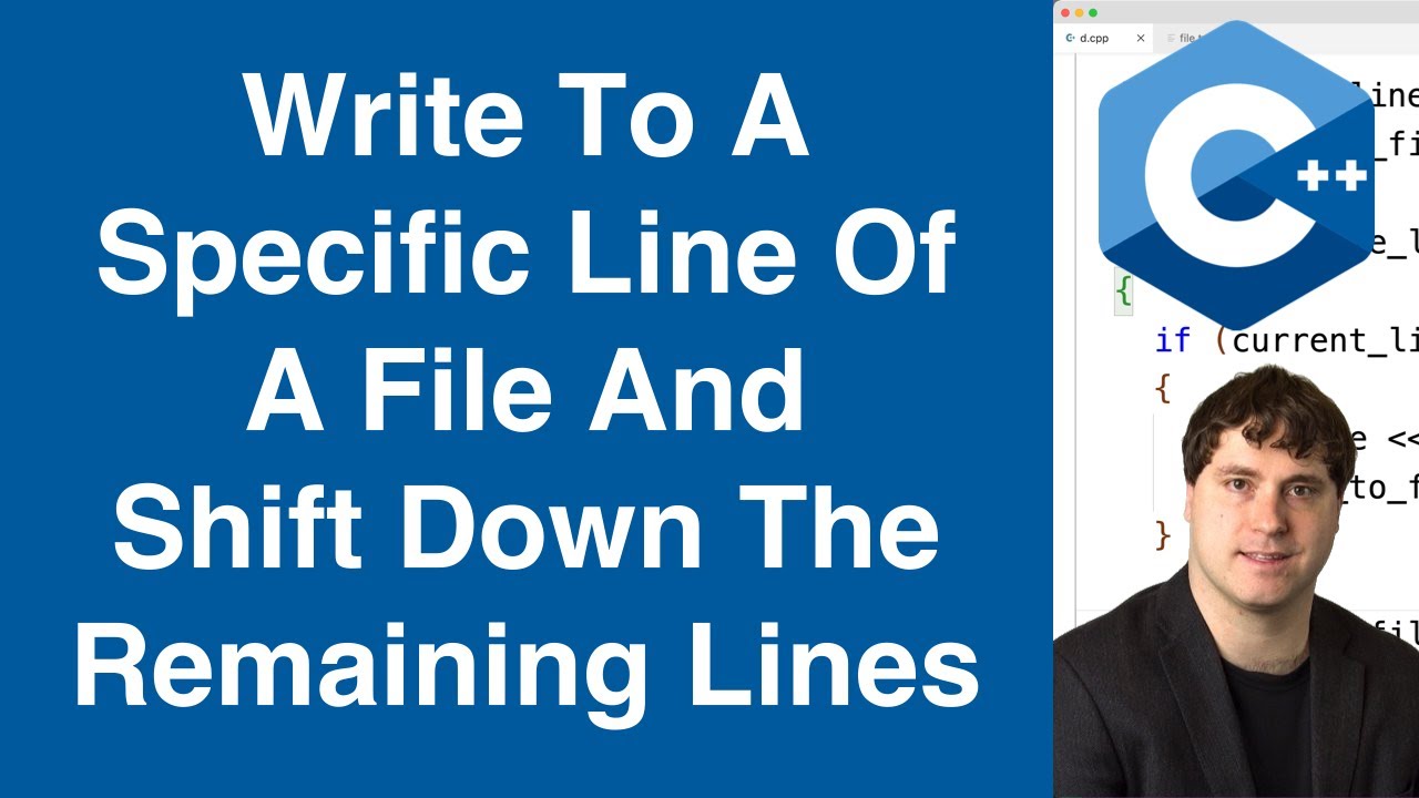 Write To A Specific Line Of A File And Shift Down The Remaining Lines | C++ Examples