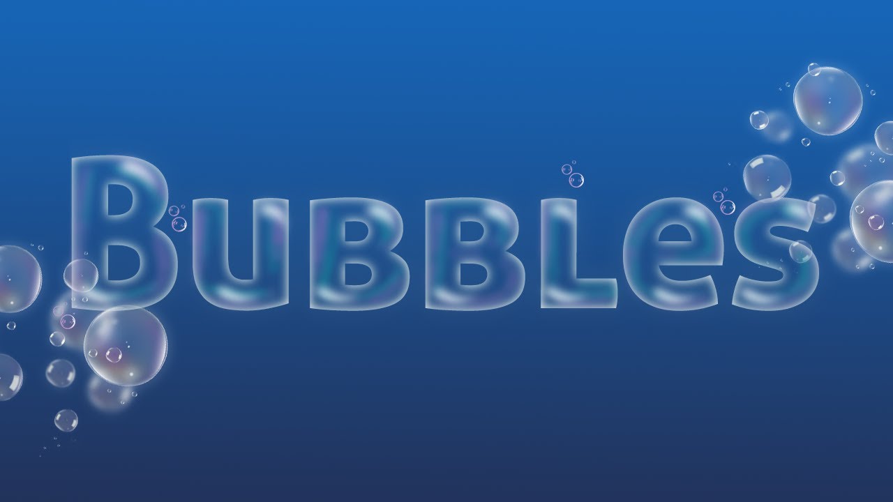 How To photoshop - Bubble Typography- Photoshop Tutorials