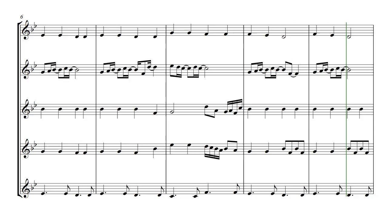 Can you feel the love - brass quintet