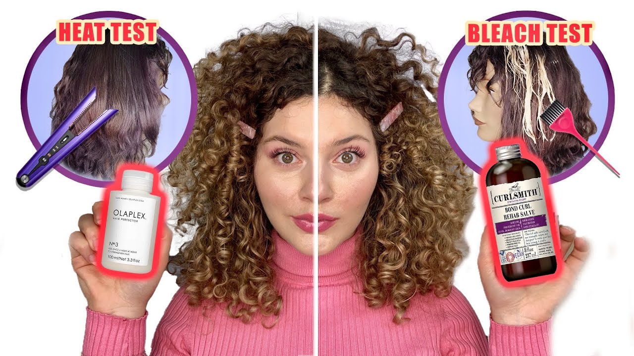 STRENGTHENING PRODUCT BATTLE & REVIEW ON DAMAGED CURLY HAIR | Curlsmith vs Olaplex