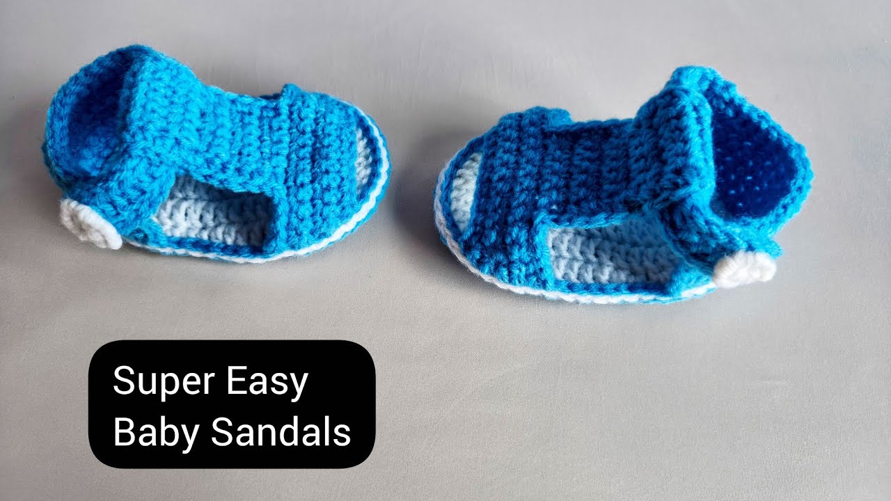 Easy Crochet Baby Sandals | Beginner friendly Step-by-Step Tutorial