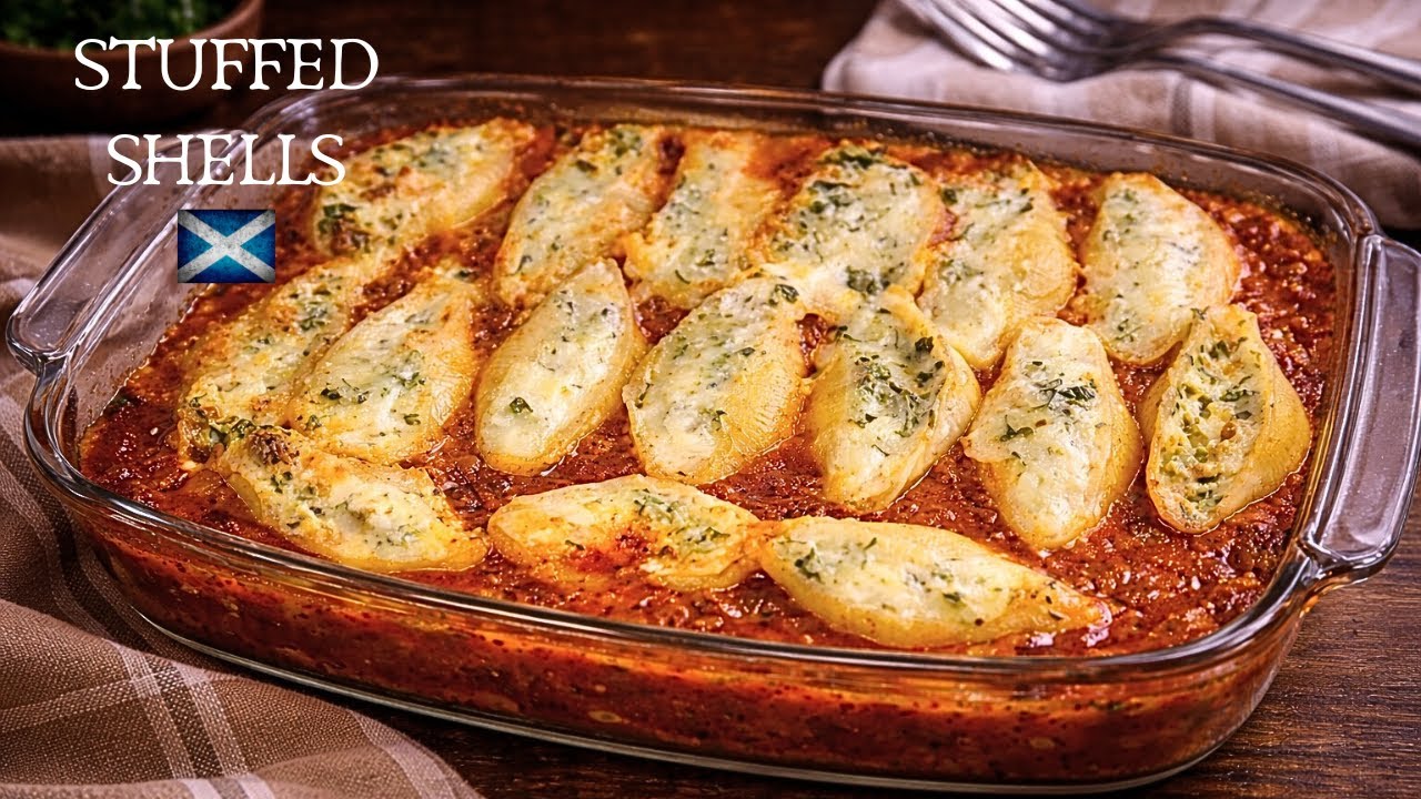 Stuffed pasta shells & bolognese recipe :) Cook with me!