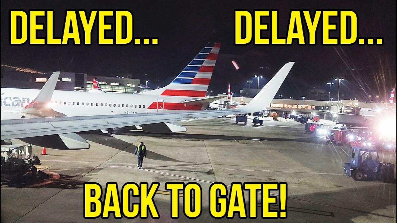 BACK TO THE GATE! American Airlines Airbus A321-231 2 HOUR Delay Saga & Takeoff Charlotte