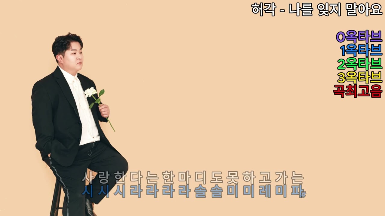 (옥타브체크) 허각 - 나를 잊지 말아요