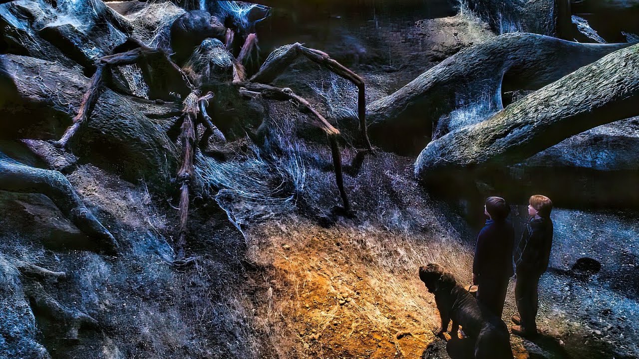 Spiders Attack Scene - 