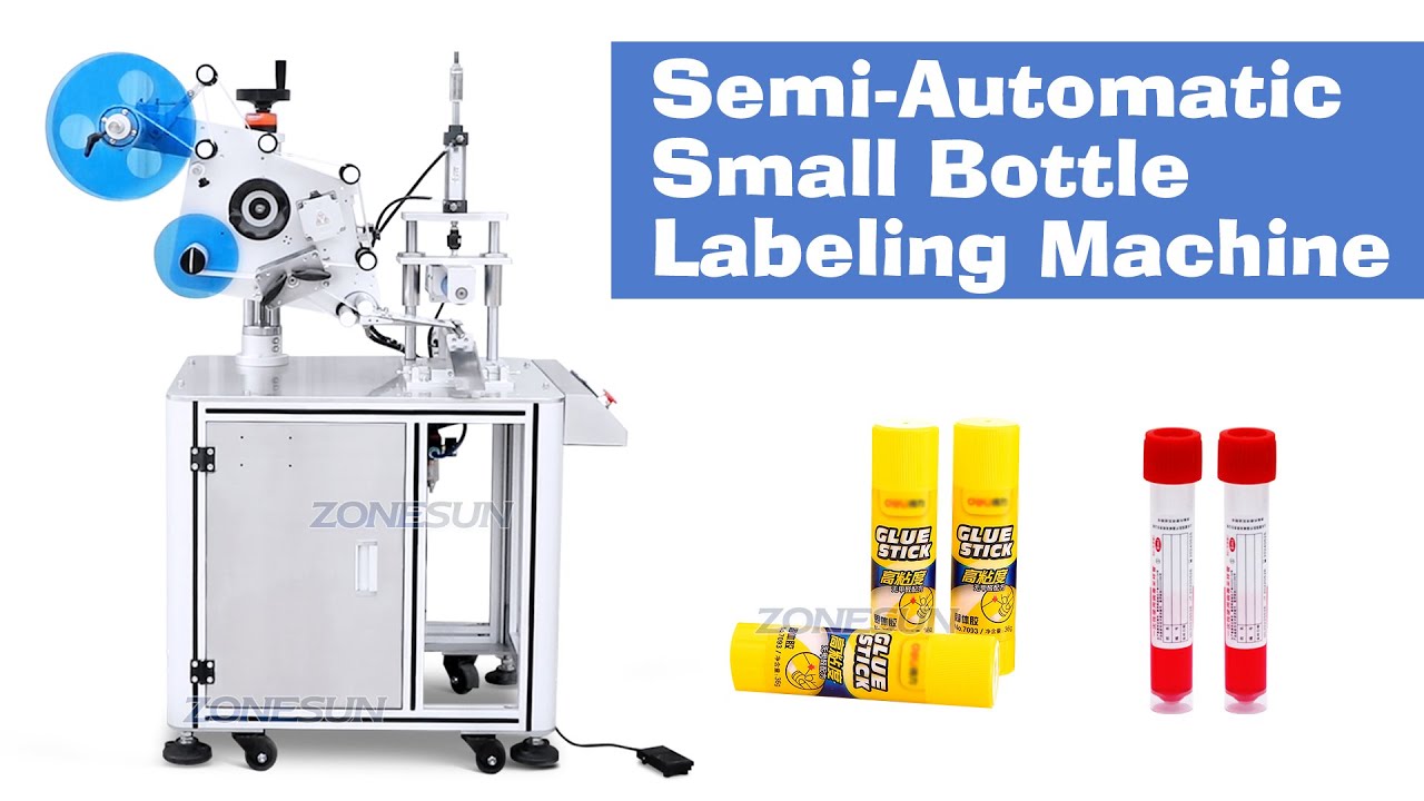 How To Use ZS-TB801D SEMI-AUTOMATIC VIAL TUBE LABELING MACHINE