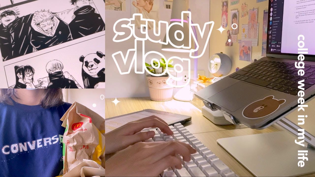 study vlog 🌟 a productive college week online! (up diliman)