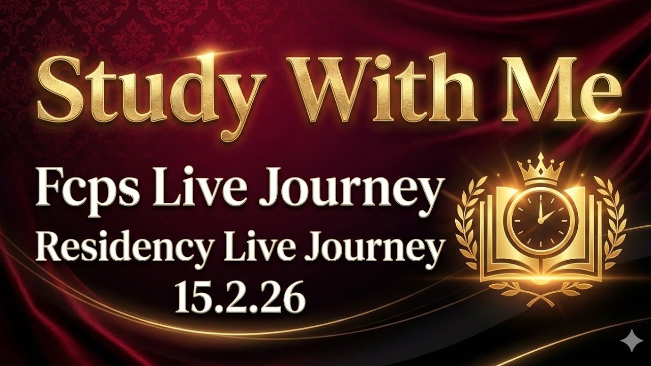 🎥 Study with Me | Live Study Session 2 | FCPS Part 1 | MS | Topic:  G.physiology | 15.2.26