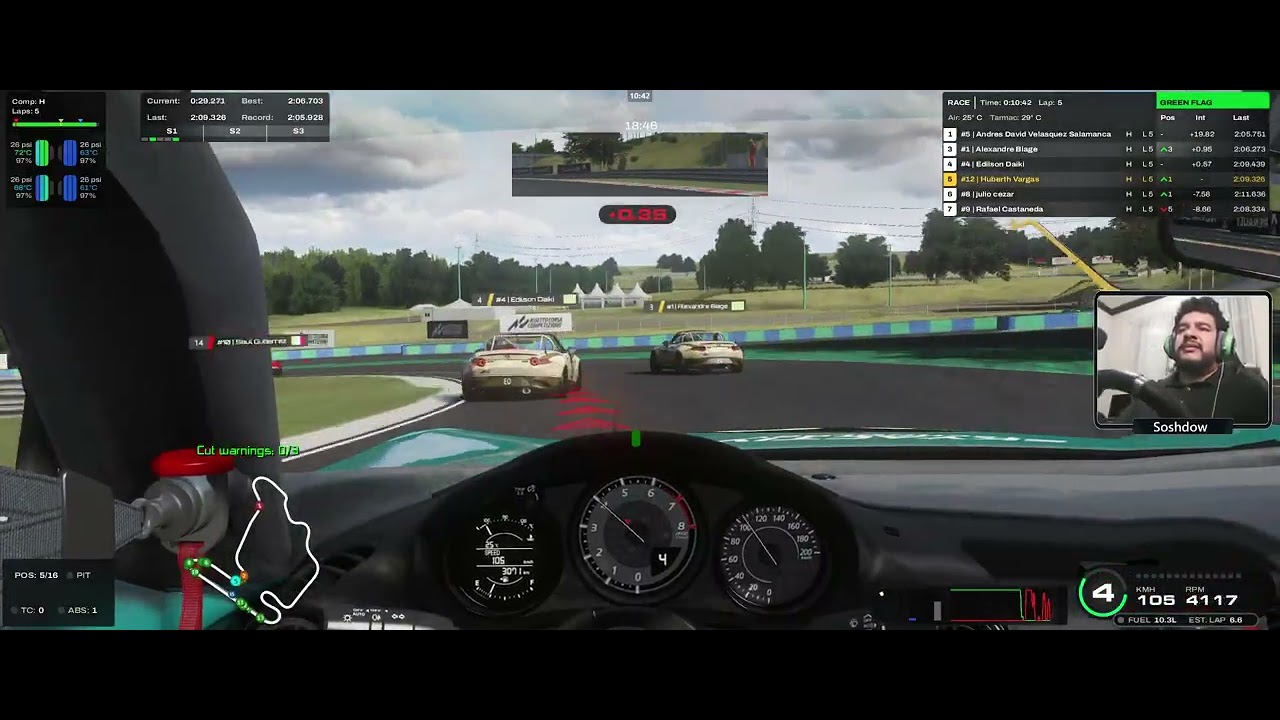 🏁 Mazda MX-5 Cup en Hungaroring | Del Caos al Podio P3 con Mucha Paciencia 😮‍💨🔥