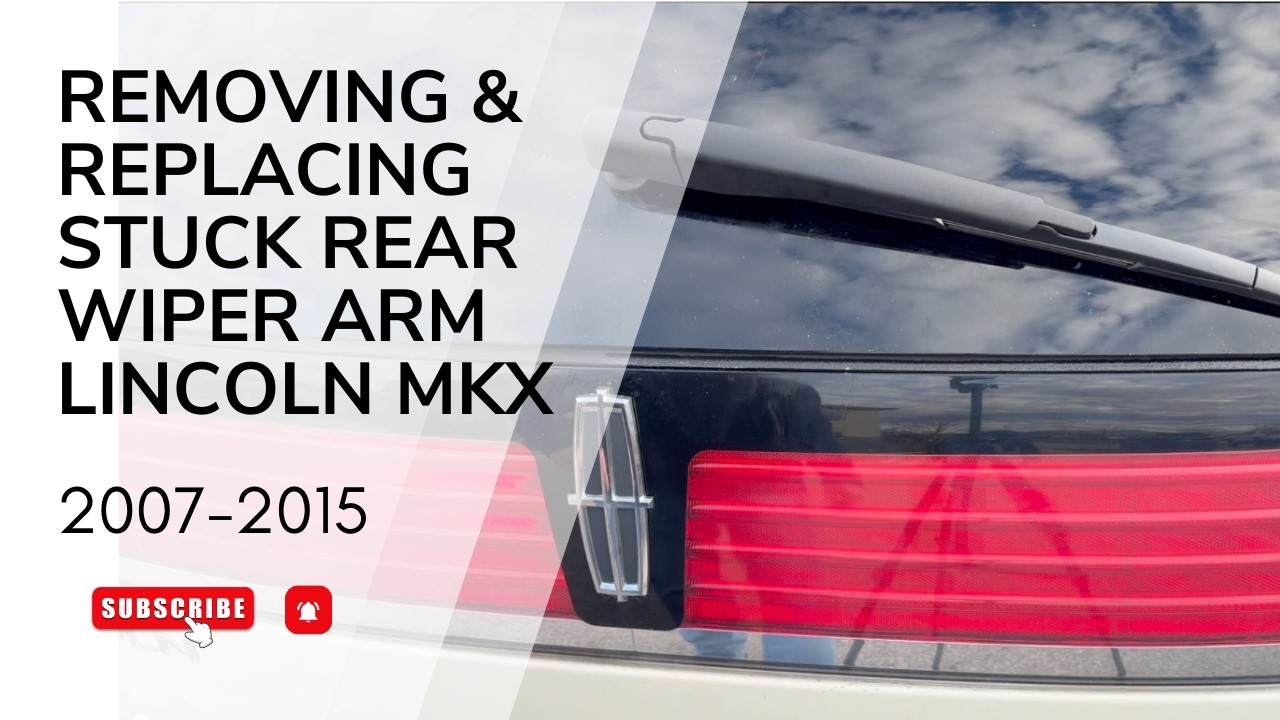 Removing and replacing a stuck rear wiper on a Lincon MRX 2007-2015