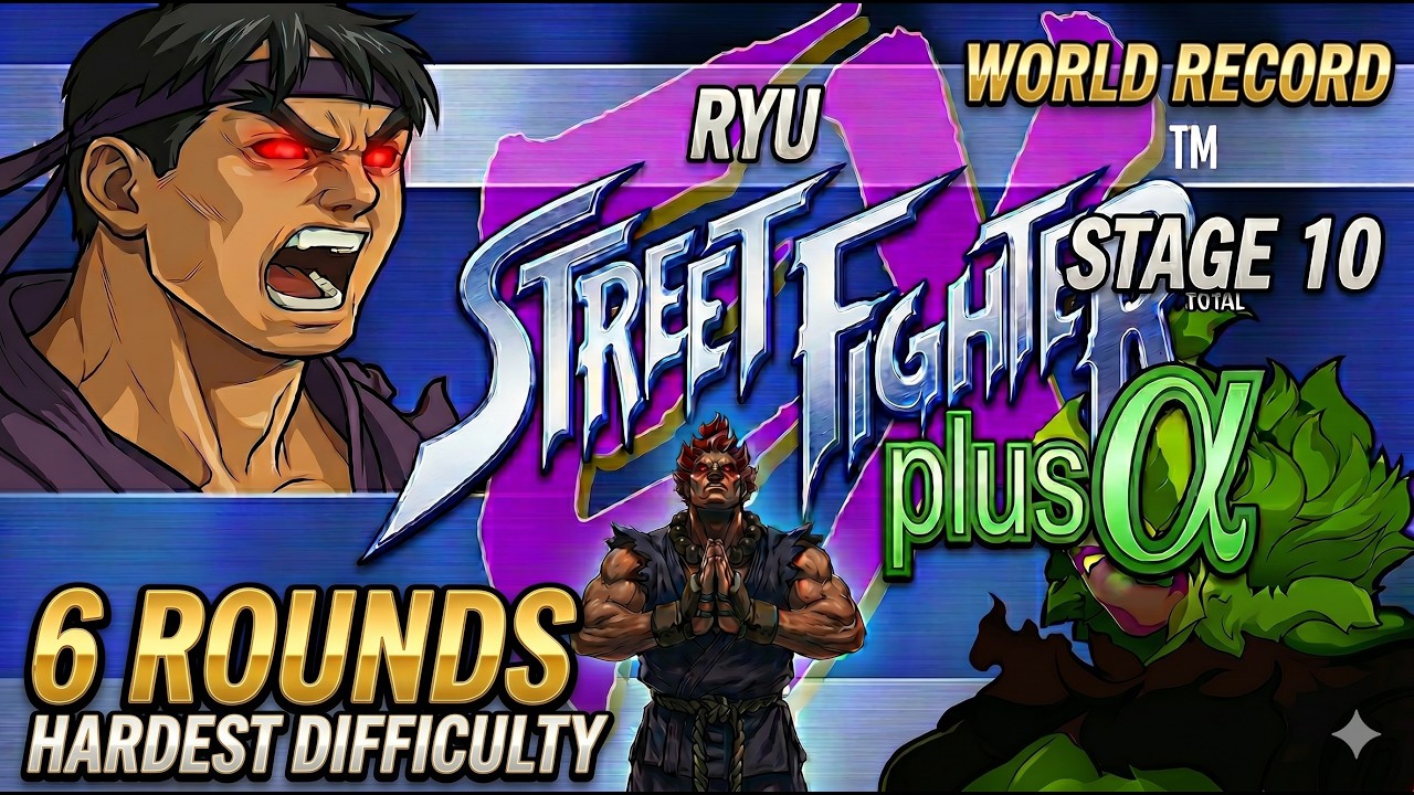 Street Fighter EX Plus Alpha Evil Ryu Speedrun [NO TAS]
