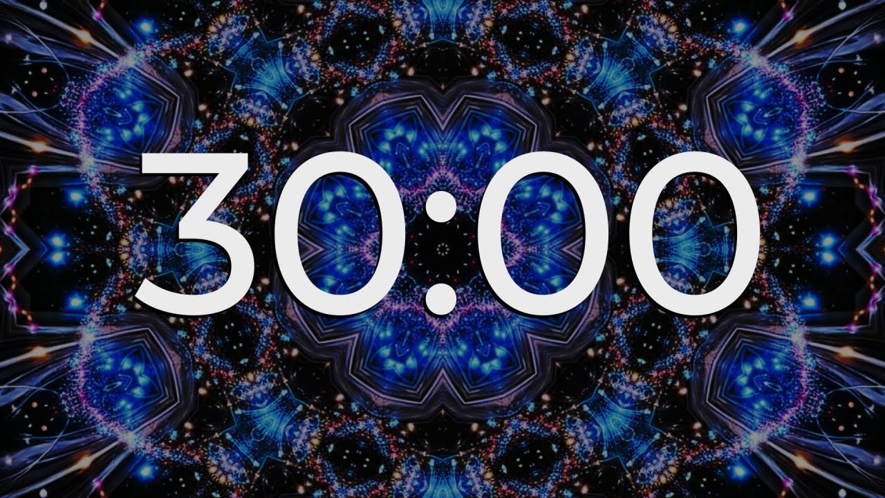 30 Minute Countdown Timer with Calming Meditation Music & Mesmerizing Visuals