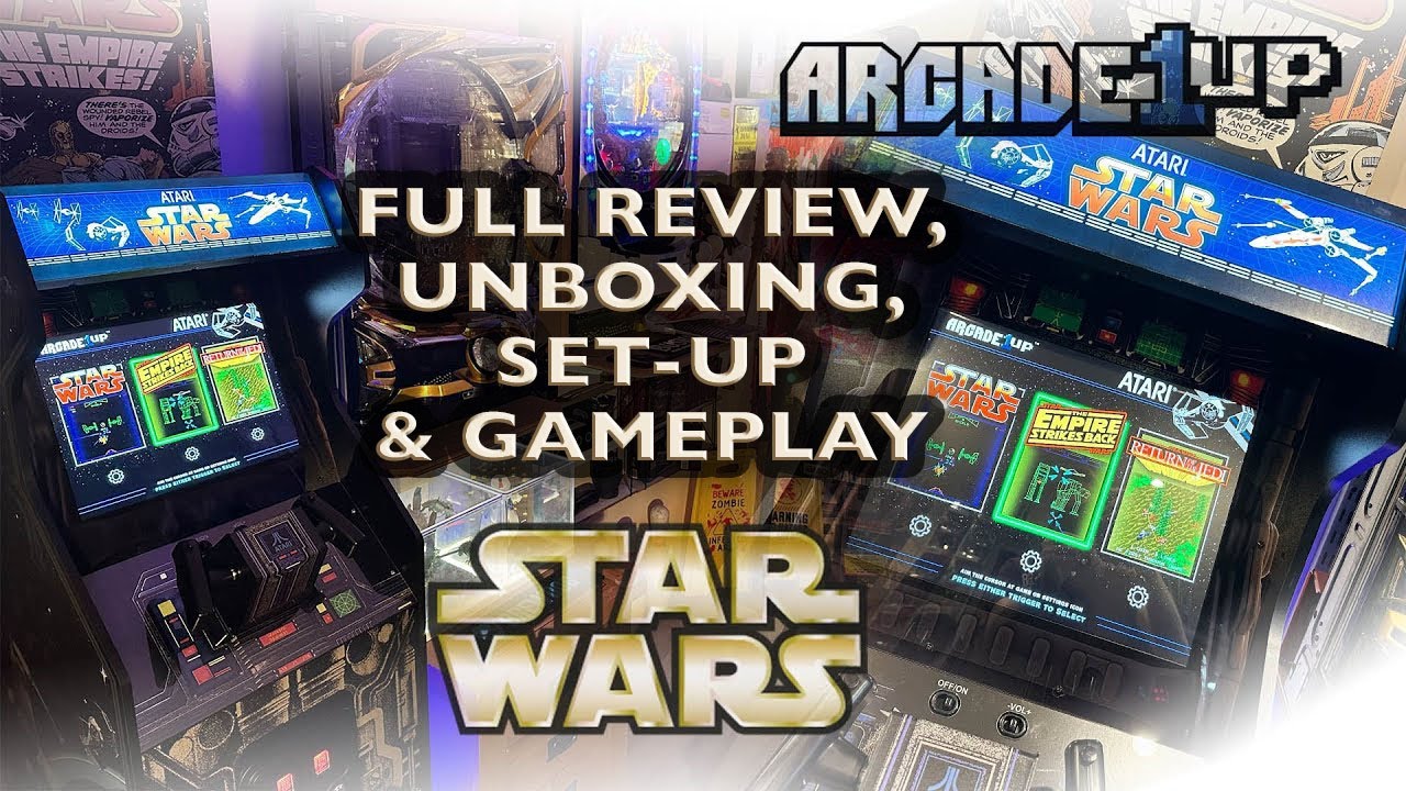 New Edition To My Art Studio. Star Wars Arcade 1Up Cabinet. Full Review, Unboxing, Set Up & Gameplay