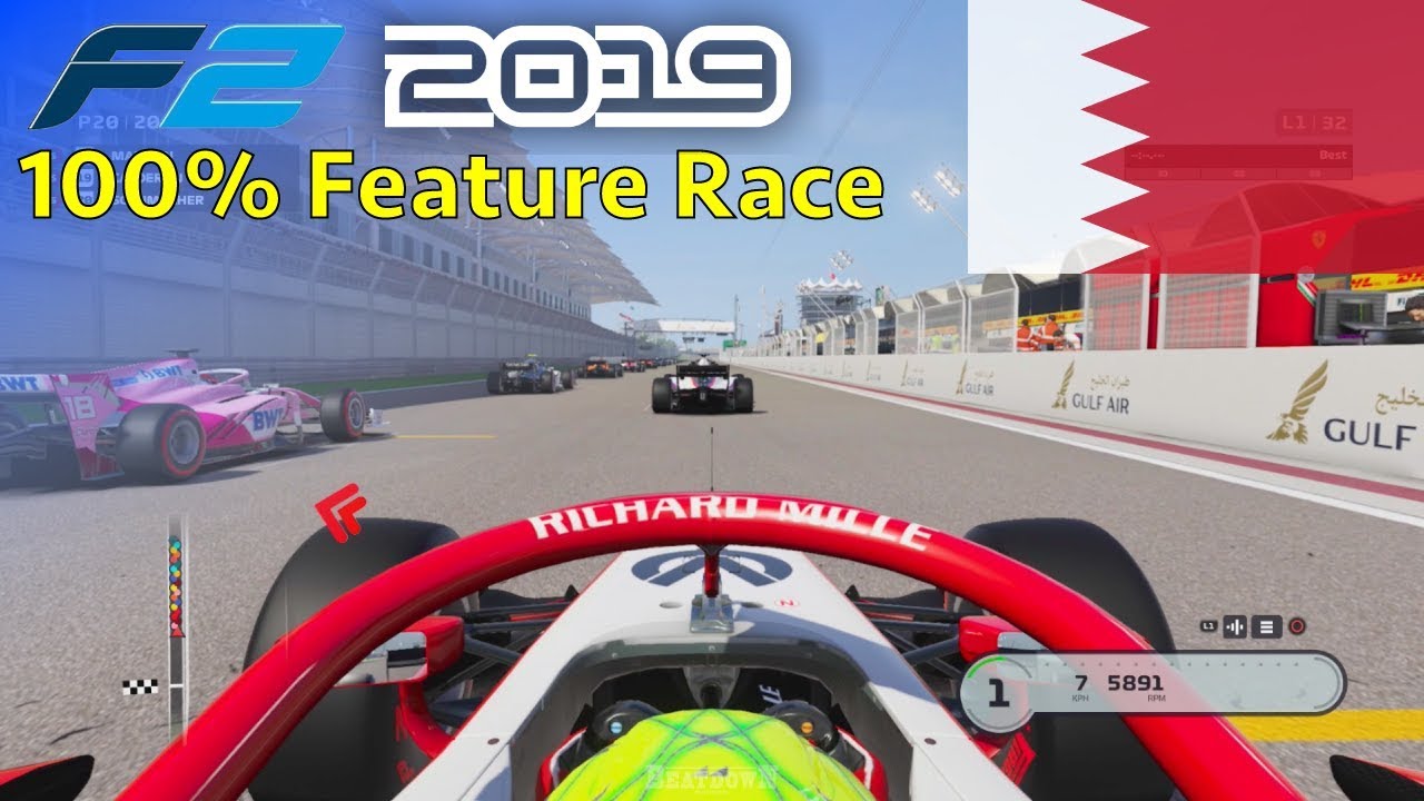 F1 2019 - Let's Make Schumacher F2 Champion #1: 100% Feature Race Bahrain