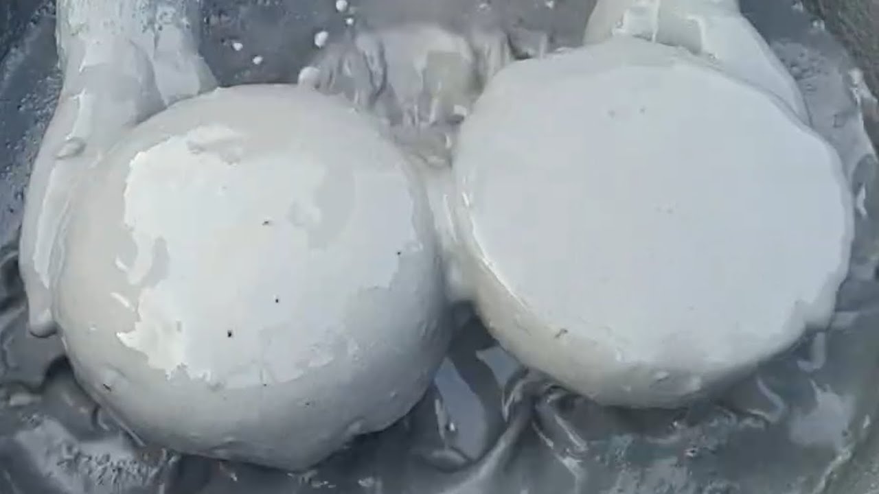 ASMR Very Soft Dusty 😍✨ Pure Cement Silky Chunks dipping Crumble on Lots Of Water 🌊🌀💦💦🌀