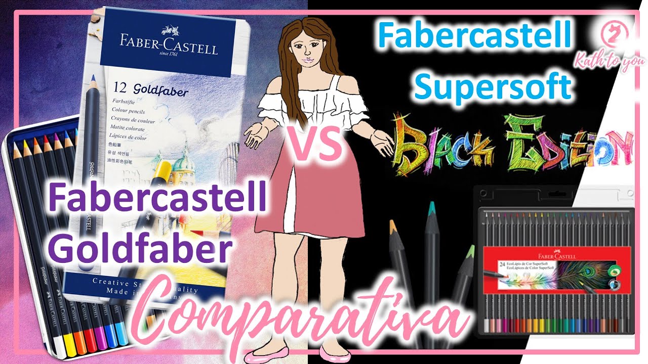Comparativa | Faber-Castell Super soft (Black edition) VS Faber-Castell Goldfaber | 12 colores