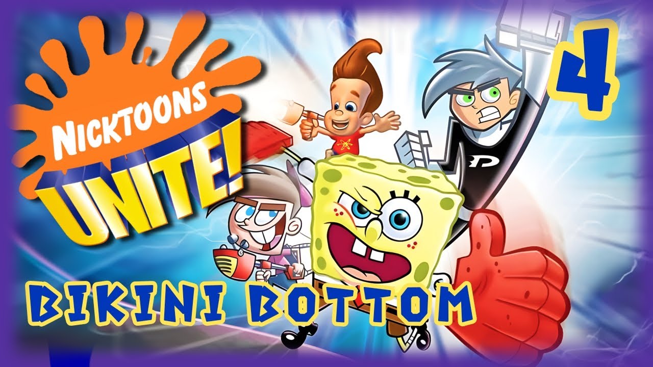 Nicktoons Unite PS2 Playthrough | PART 4 | Bikini Bottom | No Commentary | 60fps