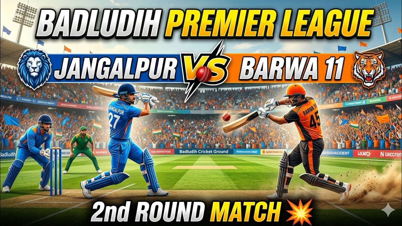 JANGALPUR VS BARWA 11 - 2nd round match || BADLUDIH PREMIER LEAGUE