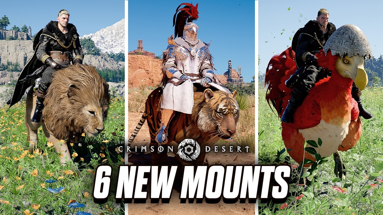 6 New Permanent Mounts in Crimson Desert &mdash; Full Showcase