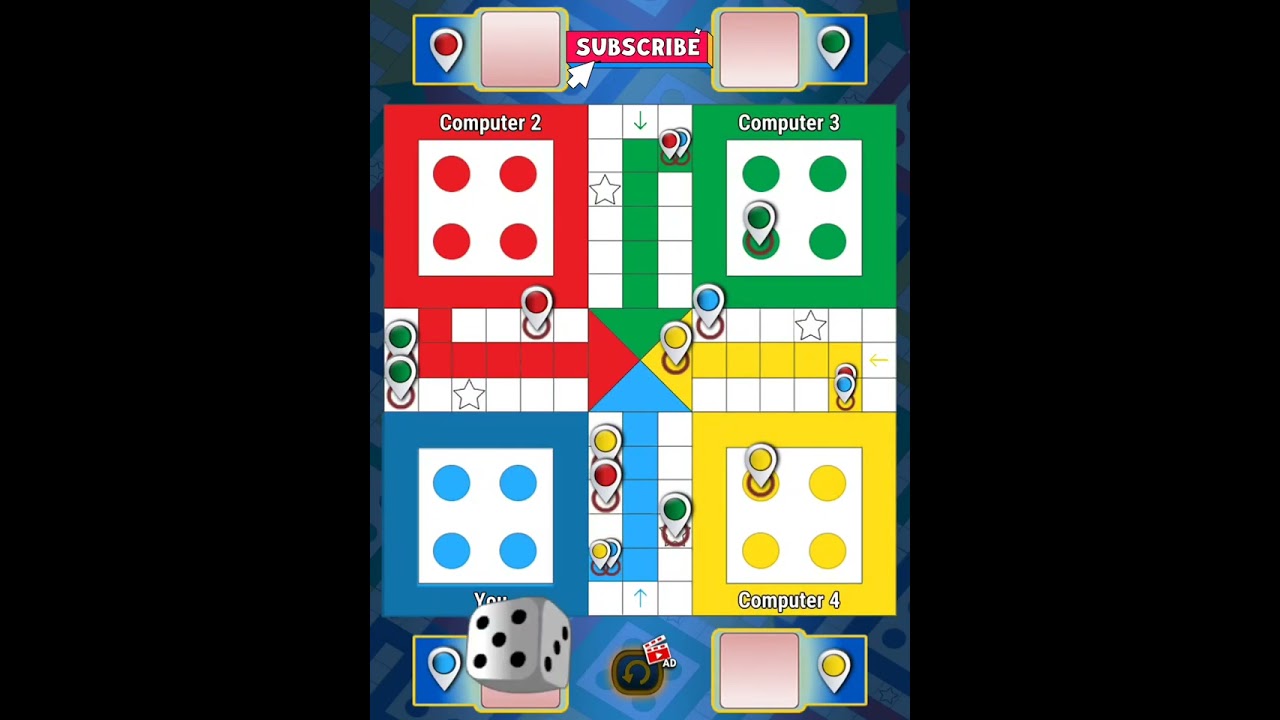 Ludo King 4 player gameplay | Ludo Game