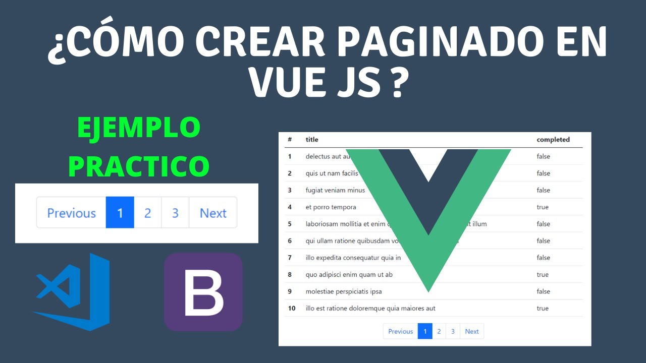 Paginado en Vue JS