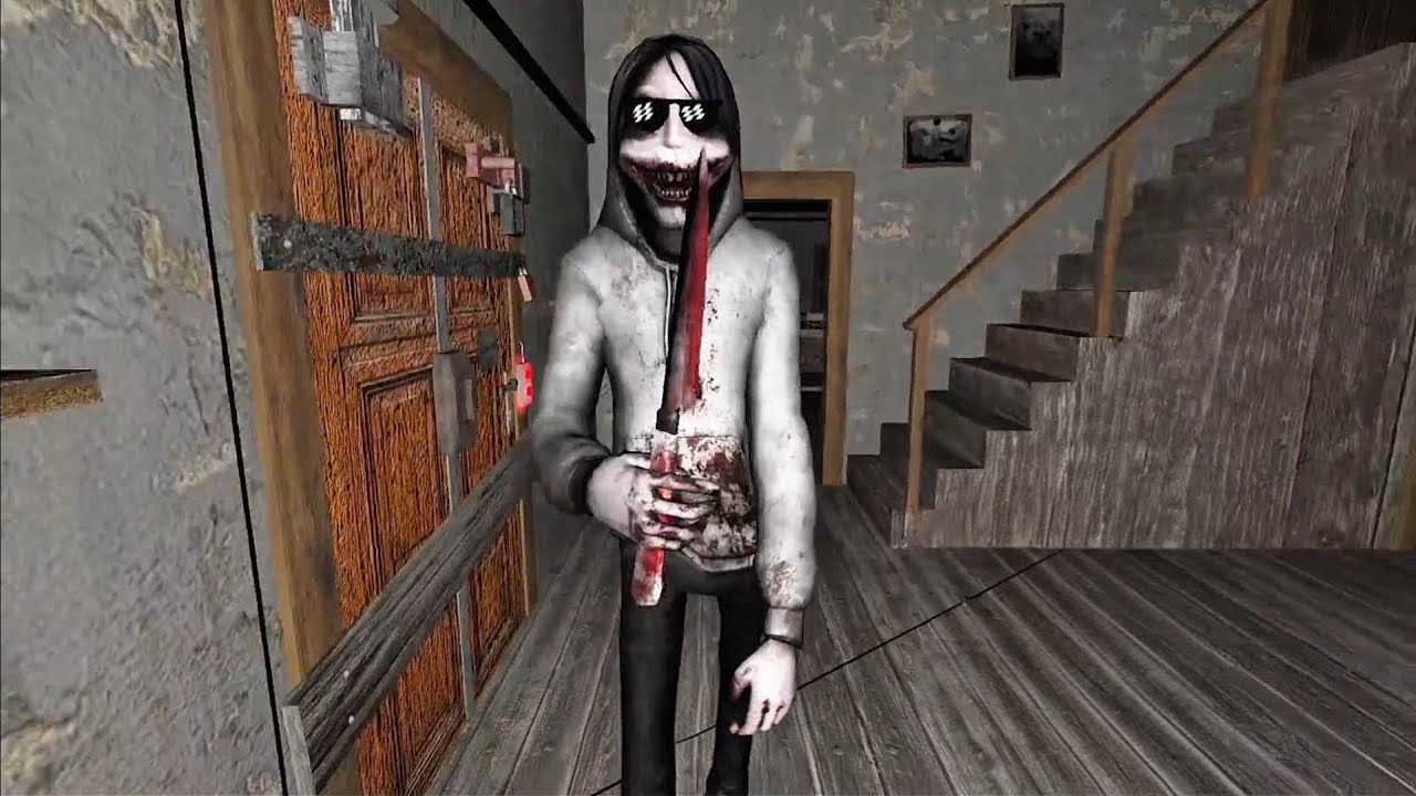 Jeff in Granny's House / Full Gameplay.