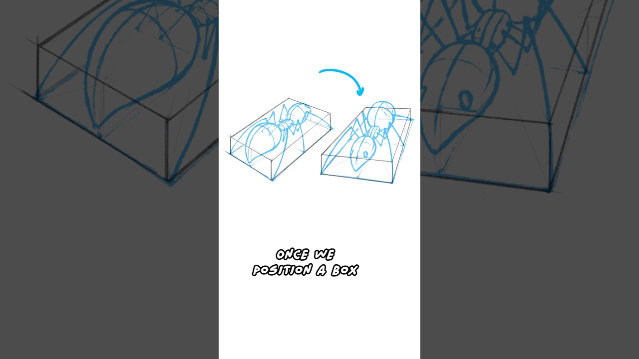 EASY Perspective Drawing Trick 🤯