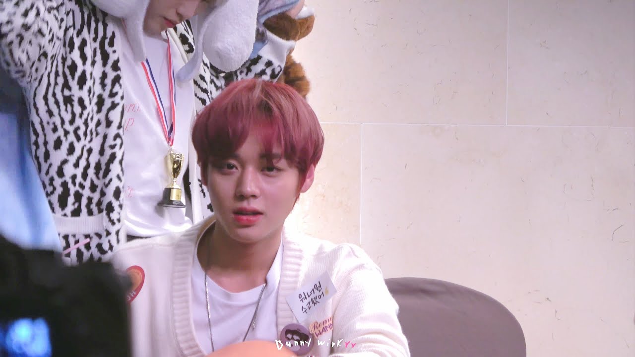 181216 WANNA ONE 워너원 스탠포드 팬싸인회(4K focus. 박지훈 Park Ji Hoon)