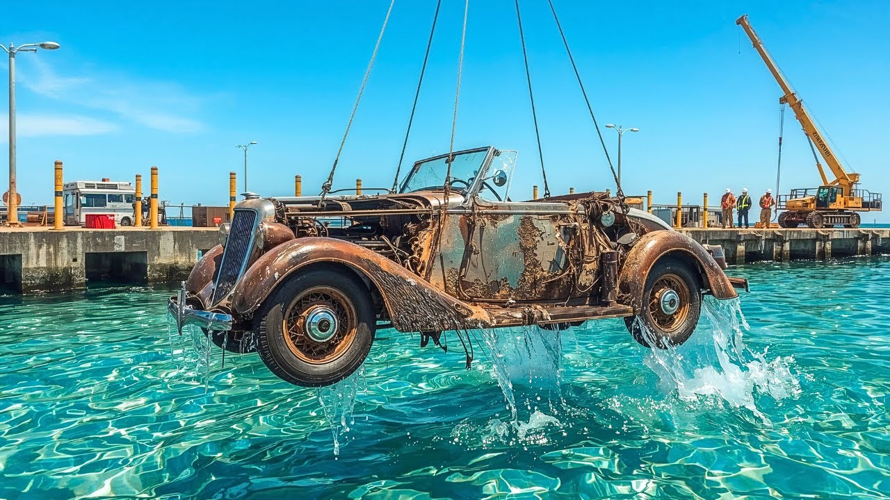 Submerged for Decades in a Frozen Norwegian Fjord — 1936 Auburn Speedster Restored Perfectly