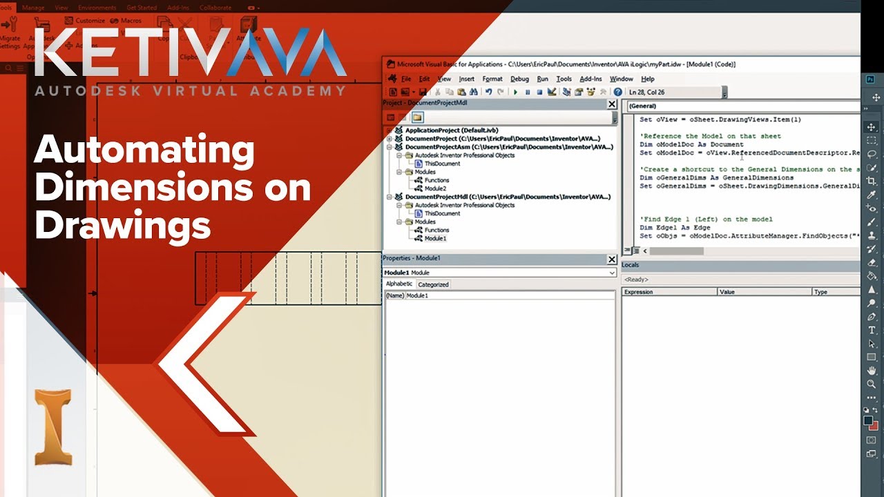 Automating Dimensions on Drawings | Autodesk Virtual Academy