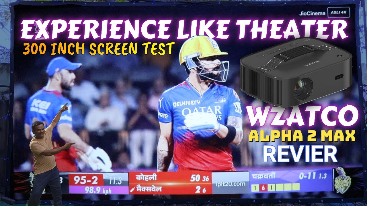 Wzatco Alpha 2 Max Projector Review With 300 Inch Screen Test By Technical Reaction