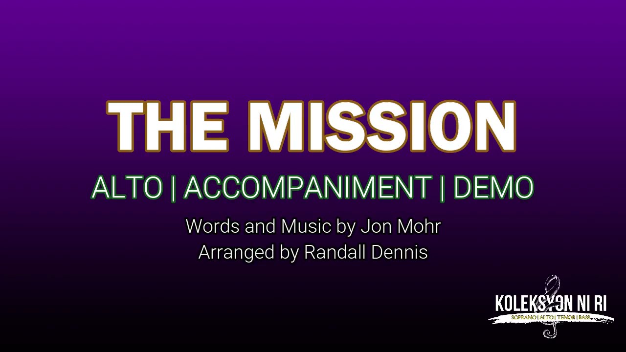 The Mission | Alto | Piano
