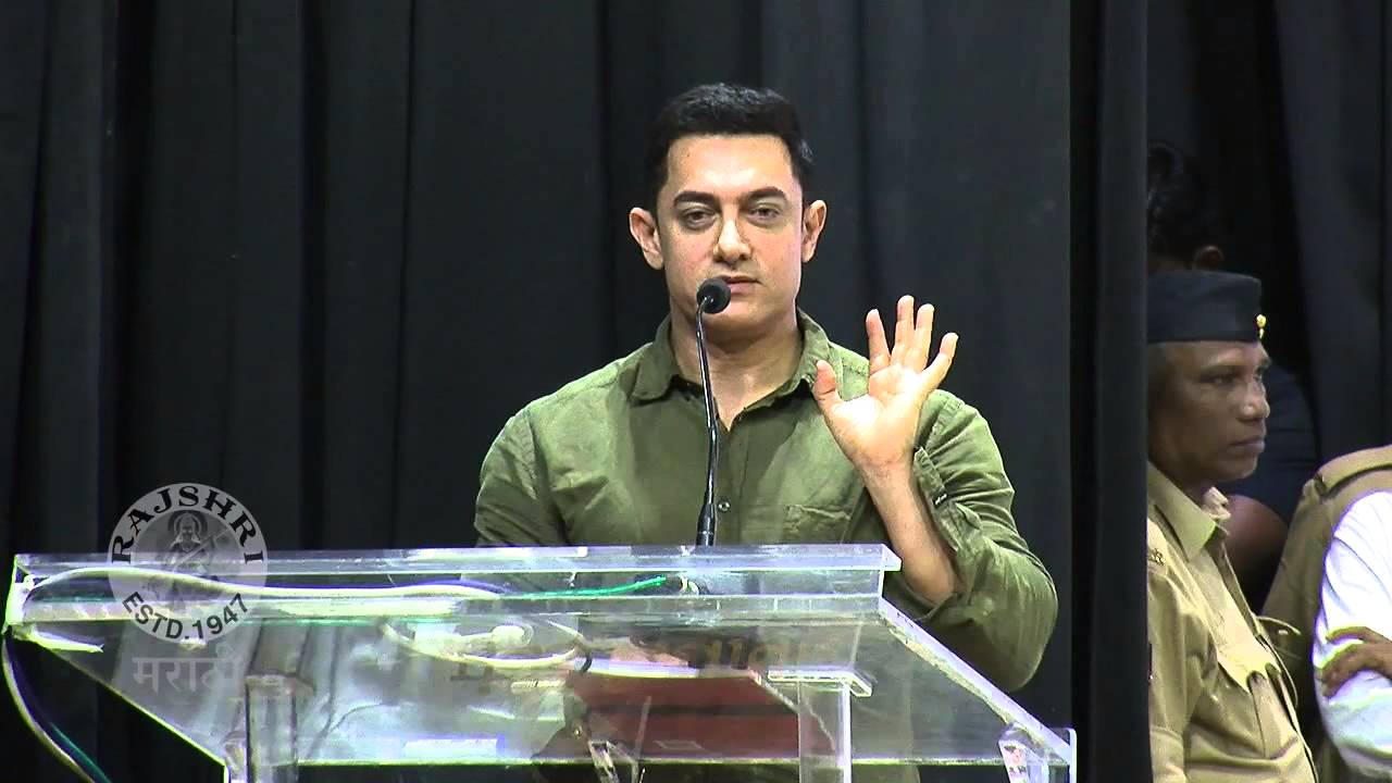 Aamir Khan Gives Speech In Marathi At Mumbai University During A Book Launch Event