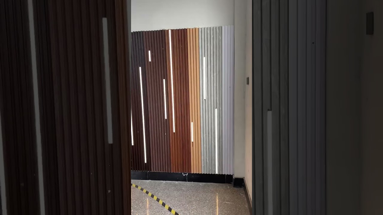 Amazing fluted wall panel with LED lighting system #ledlighting #walldecor #ledlightingsolutions