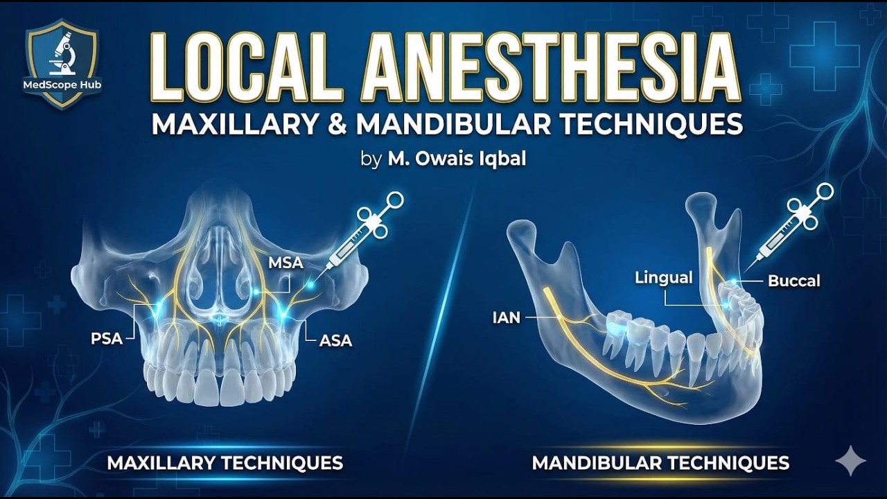 Local Anesthesia in Dentistry | Maxillary & Mandibular Techniques Explained for BDS Students