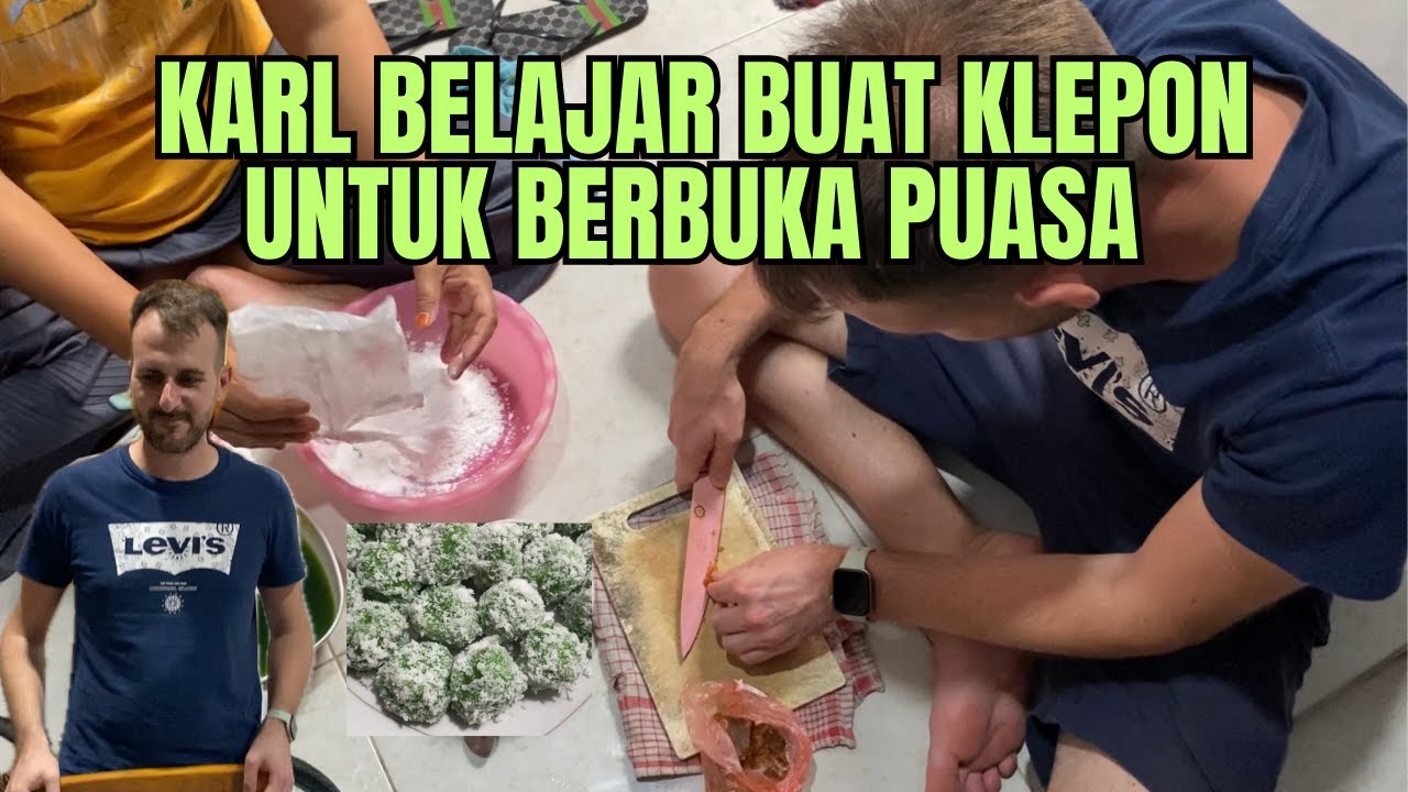 Karl Bule Inggris Belajar Membuat Klepon!! Bagaimana Yaa Rasanya🤔?
