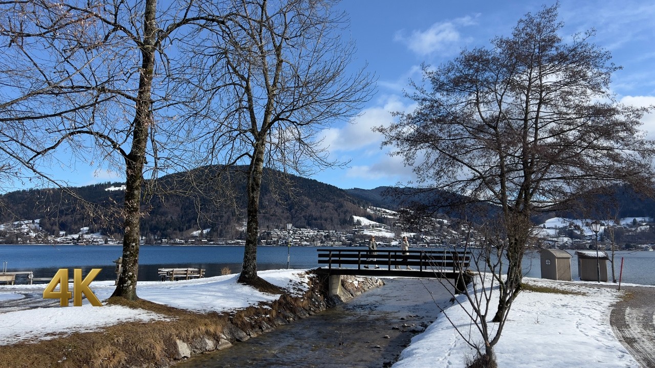 ❄️ Snowy Morning in Bad Wiessee, Bavaria - 4K Winter Walk