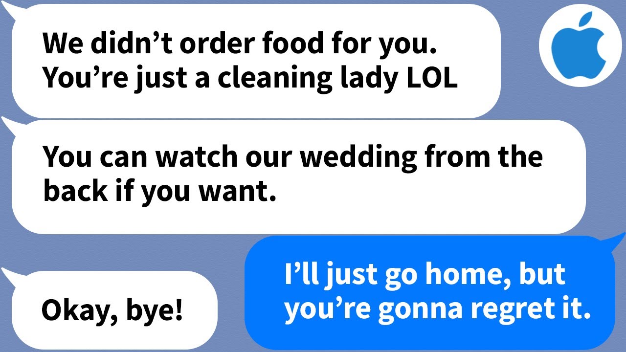 【Apple】My son's fiancee doesn't want me at their wedding, so I left, but...
