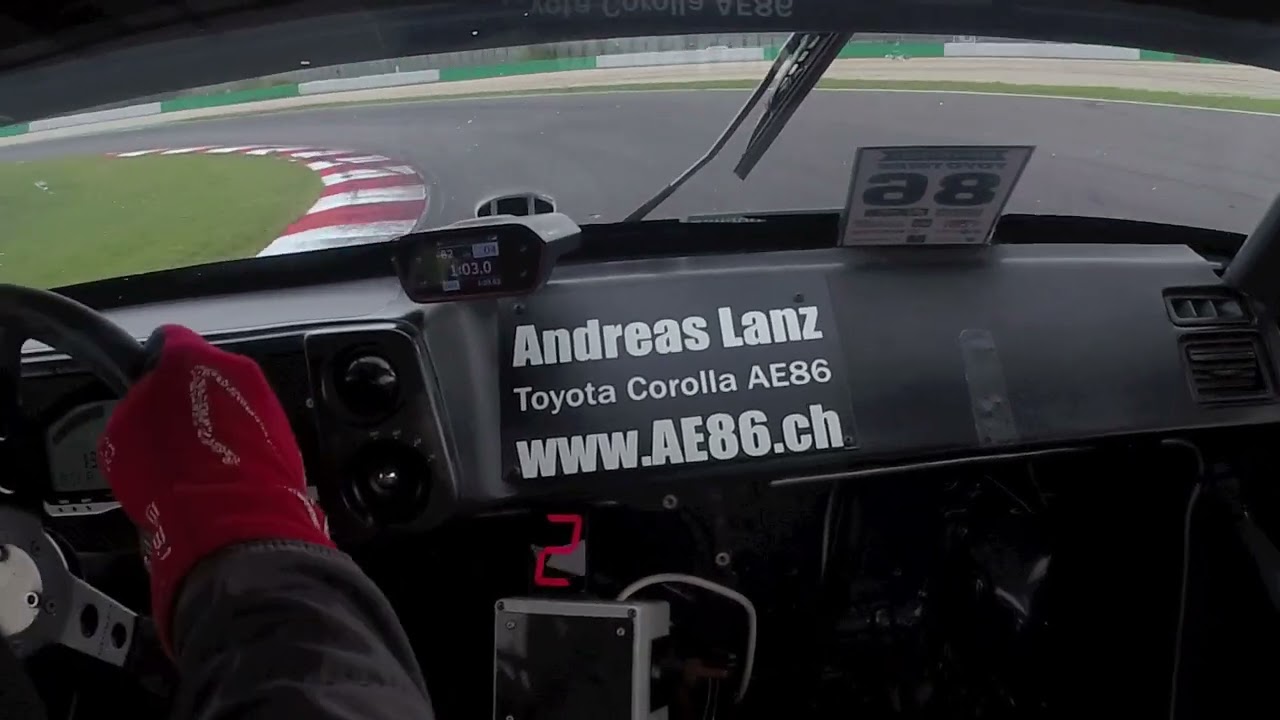 1 Runde zur Quali Reisbrennen 25 auf dem Lausitzring. Rang 1 Pocket Rocket Zeit 1:38:1 / Toyota AE86