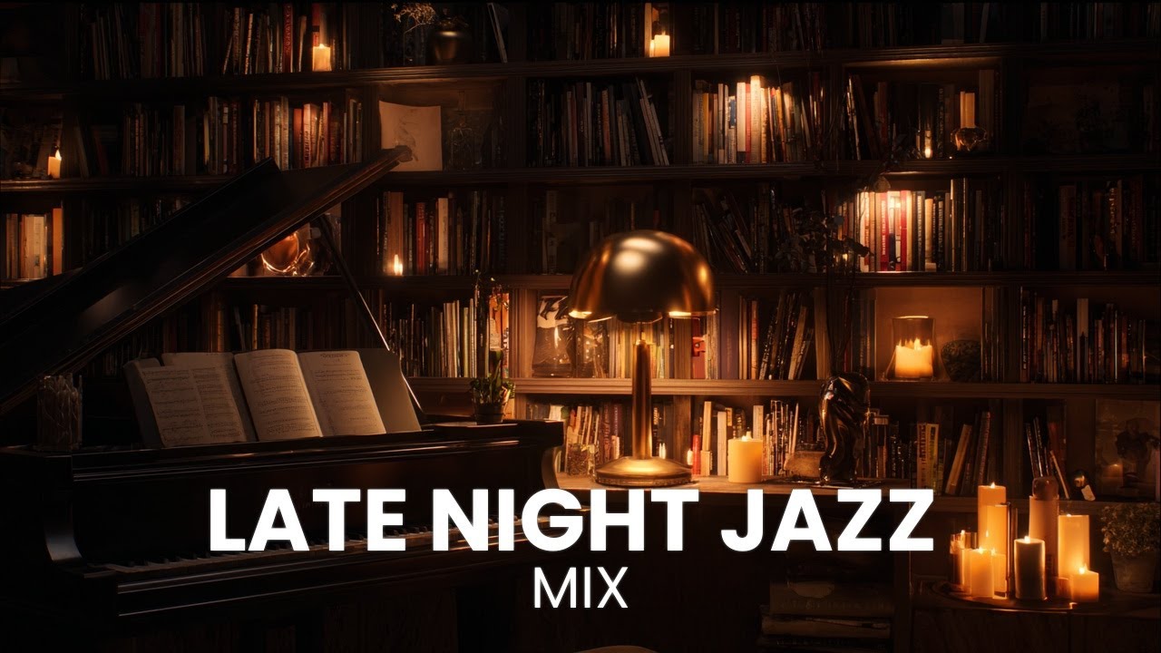 Calm Jazz Piano Music at Night for Deep Sleep and Peace